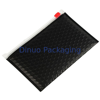 Black Mailer Zipper Bag Packing Bubble Poly Bag Với Logo Cá nhân tùy chỉnh