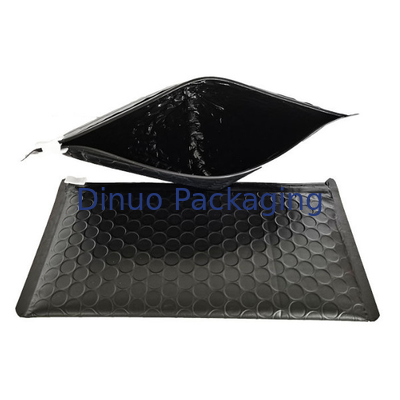 Black Mailer Zipper Bag Packing Bubble Poly Bag Với Logo Cá nhân tùy chỉnh
