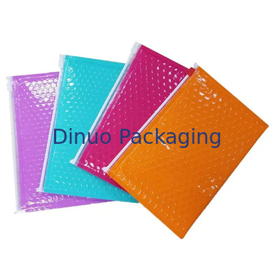 Chất nổ chống chấn động Zipper túi bong bóng gửi thư Logo vận chuyển tùy chỉnh túi đệm phong bì
