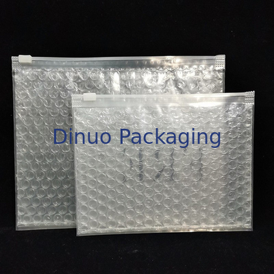Khả năng sử dụng nhiều lần Khả năng chống sốc PVC rõ ràng Ziplock Zipper Bubble Bag Custom Makeup Cosmetic Packaging
