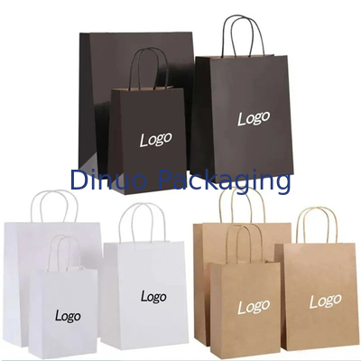Mua sắm tái chế Thẻ giấy Kraft màu nâu tay phẳng Bao bì thực phẩm Thẻ đồ ăn