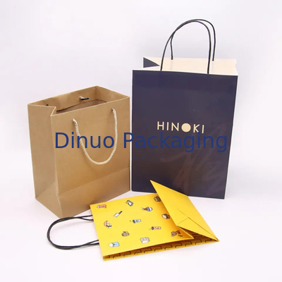 Thùng đóng gói giấy Kraft Thùng đóng gói giấy Kraft Gift Crafts Mua sắm Thùng phân hủy sinh học với tay cầm xoắn