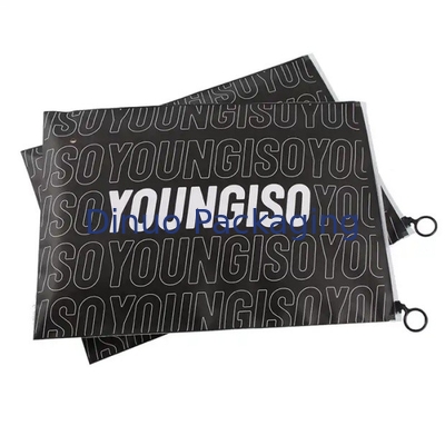 Logo in tùy chỉnh CPE Plastic Slider Zipper Bags For Clothing Underwear T-Shirt Packaging