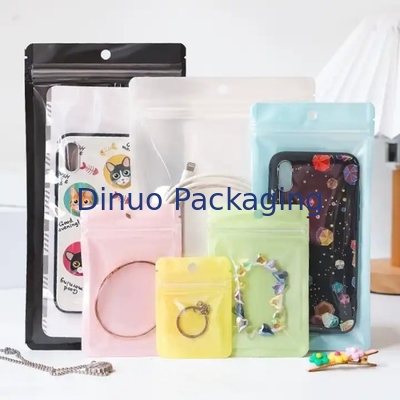Tùy chỉnh CPE PE Transparent Frosted Plastic Zip Lock Bag Mini Zip Pocket