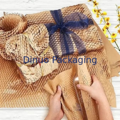 Bao bì thân thiện với môi trường Biodegradable Honeycomb Paper Wrap Brown Kraft Paper Roll