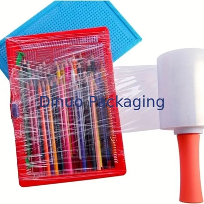 Blue Stretch And Shrink Film Width 20cm / 50cm / 100cm Được thiết kế với tay cầm nhựa