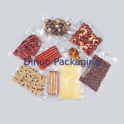 Vacuum Embossed đóng kín túi lưu trữ nhựa Ba mặt đóng kín túi chân không thực phẩm kết cấu túi chân không
