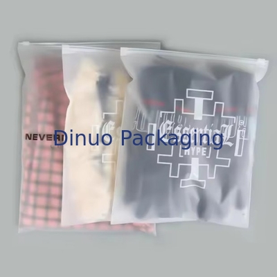 Thùng đóng gói Zipper Frosted Custom Cpe Plastic Clear Zip Bag Thùng nhựa có thể đóng lại cho quần áo