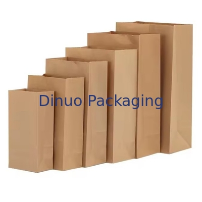 Cửa sổ giấy Kraft màu nâu dùng một lần cho bánh mì, bánh sandwich đáy phẳng