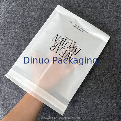 Túi giấy sáp trong mờ phân hủy sinh học đựng thực phẩm có dải dính, túi giấy kính
