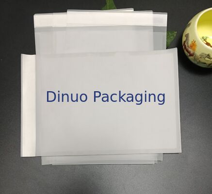 Bao bì giấy thủy tinh có thể phân hủy 3 mặt niêm phong tự niêm phong chống mỡ chống nhiệt cho thủ công và đồ nhỏ