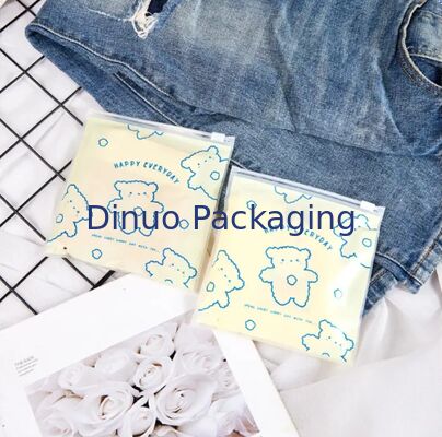 Túi nhựa có thể thắt lại chống nước CPE Zipper pouch Plastic storage pouch For cosmetic electronic accessories Packaging