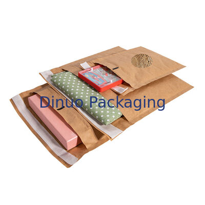 Sinh thái có thể phân hủy sinh học Hai lớp Phong bì đệm Màu nâu tổ ong Túi vận chuyển Giấy kraft Bong bóng bưu phẩm Có thể phân hủy