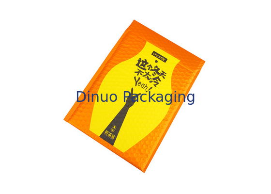 Màu cam kim loại độn phong bì thư bong bóng tùy chỉnh 35x330mm #H Eco Friendly