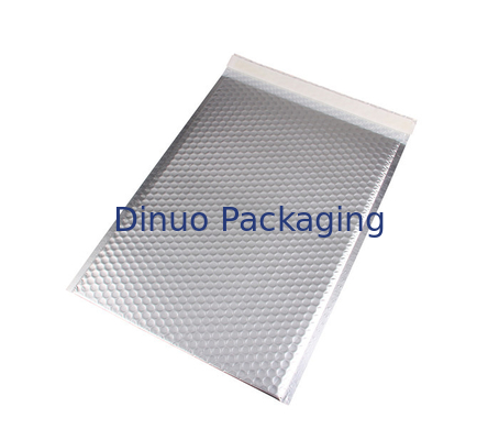 Nhôm lá kim loại bong bóng Mailers Bạc màu tự niêm phong cho bao bì bưu chính