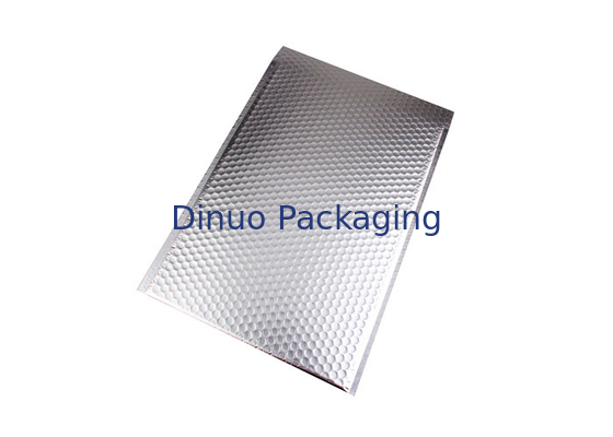 Nhôm lá kim loại bong bóng Mailers Bạc màu tự niêm phong cho bao bì bưu chính