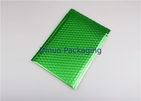 Quad Seal Light Green Metal Bubble Mailers 265x360mm #I Nhựa chống sốc cho khuyến mãi