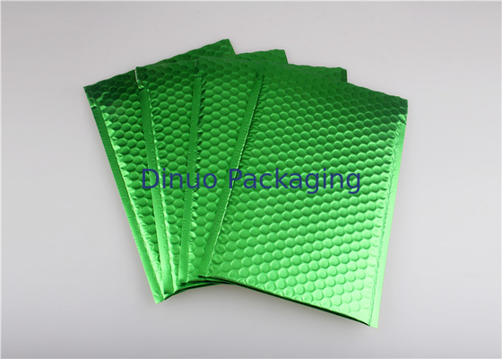 Quad Seal Light Green Metal Bubble Mailers 265x360mm #I Nhựa chống sốc cho khuyến mãi