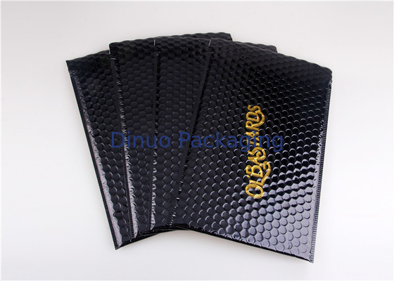 Phong bì vận chuyển bằng kim loại màu đen không thấm nước, 180x165 # CD-DCD Thư bong bóng tùy chỉnh