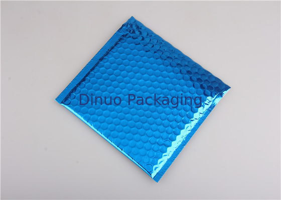 Tùy chỉnh in bong bóng kim loại phong bì thư màu xanh lam cho vận chuyển