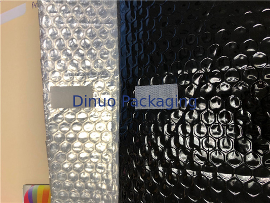 Phong bì vận chuyển bằng kim loại màu đen không thấm nước, 180x165 # CD-DCD Thư bong bóng tùy chỉnh