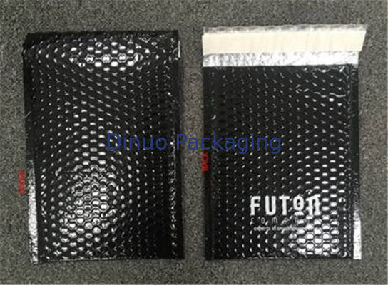 Phong bì vận chuyển bằng kim loại màu đen không thấm nước, 180x165 # CD-DCD Thư bong bóng tùy chỉnh