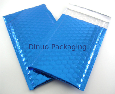 Tùy chỉnh in bong bóng kim loại phong bì thư màu xanh lam cho vận chuyển