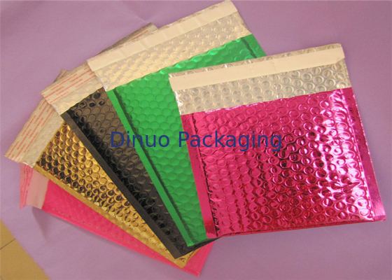 Nhiều lớp phong bì bong bóng kim loại đầy màu sắc tự niêm phong cho ngành công nghiệp giao hàng