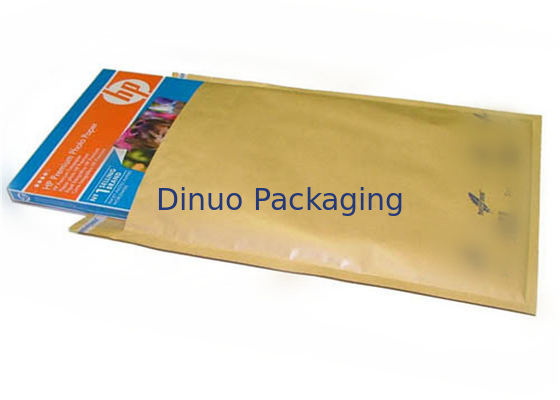 Hộp thư bong bóng giấy kraft màu vàng nhẹ, phong bì bong bóng kraft