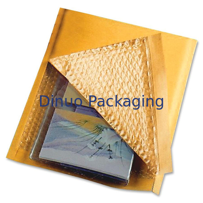Hộp thư bong bóng giấy kraft màu vàng nhẹ, phong bì bong bóng kraft