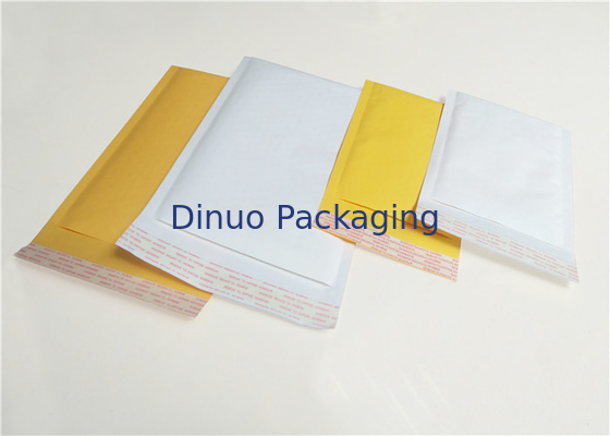 Kích thước vận chuyển 4 bưu phẩm bong bóng giấy kraft, phong bì thư trắng / vàng 9,5 "X14"