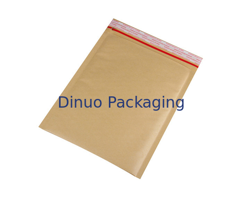 Nhẹ chống dầu Brown 6x10 Kraft Bubble Mailers màng opp bên ngoài dễ rách