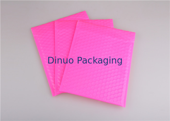 Poly Pink Bubble Mailers Túi, phong bì thư bong bóng đầy màu sắc cho bao bì