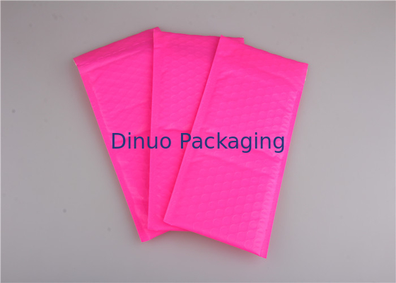Poly Pink Bubble Mailers Túi, phong bì thư bong bóng đầy màu sắc cho bao bì
