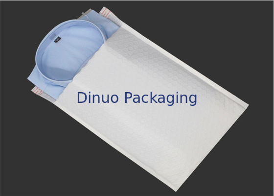 Phong bì bong bóng trắng Poly Bubble Mailers Tự niêm phong cho sách / DVD / Quà tặng