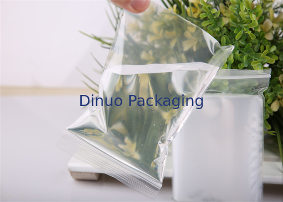 Túi nhựa PE chống rò rỉ Ziplock # 100 * 160mm cho bao bì lỏng