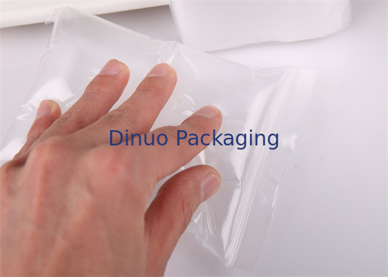 Túi nhựa PE chống rò rỉ Ziplock # 100 * 160mm cho bao bì lỏng