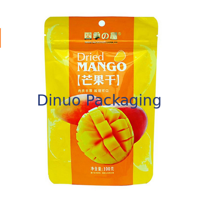 Ba mặt Con dấu tùy chỉnh In đứng lên Túi nhôm Chất liệu giấy bạc Zipper Top