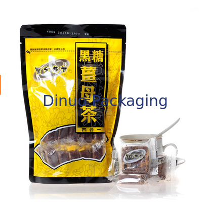 Khóa có thể khóa lại In túi đứng lên, túi nhựa bao bì thực phẩm