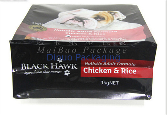 Pet Food Bao bì Túi đáy phẳng, Túi thực phẩm có thể kéo lại tùy chỉnh