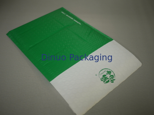 Màu xanh lá cây Poly Mail Mail, bong bóng vận chuyển phong bì cách nhiệt