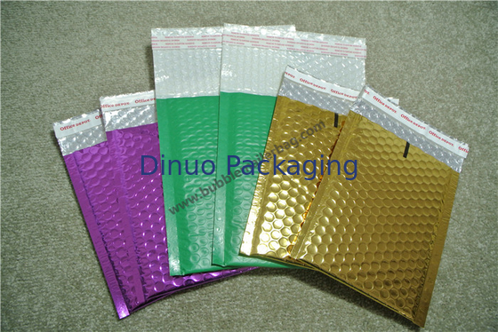 Nhiều lớp phong bì bong bóng kim loại đầy màu sắc tự niêm phong cho ngành công nghiệp giao hàng