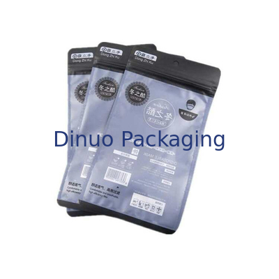 Flat Flat Resealable Đứng lên Túi Ziplock cho Bao bì mặt nạ y tế