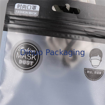 Flat Flat Resealable Đứng lên Túi Ziplock cho Bao bì mặt nạ y tế
