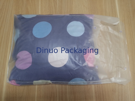 Rõ ràng túi bao bì PVC với nút cho gối và gói phù hợp với bốn mảnh