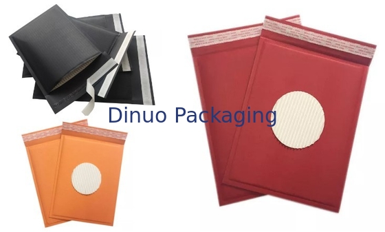 100% tái chế tùy chỉnh in ấn phong bì bong bóng kraft / túi giấy tổ ong