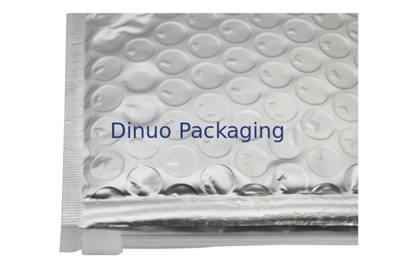 Fleixble Bao bì Zipper Zipper Túi, Bạc Matt Aluminun Lá Bubble Zipper Phong bì