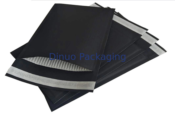 Đen 9,5x11 &#39;&#39; Phong bì giấy gợn sóng tùy chỉnh 2 mặt niêm phong bảo vệ nhiệt
