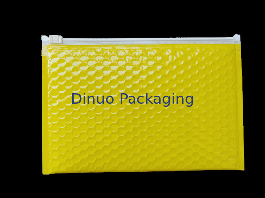 Fleixble Bao bì Zipper Zipper Túi, Bạc Matt Aluminun Lá Bubble Zipper Phong bì