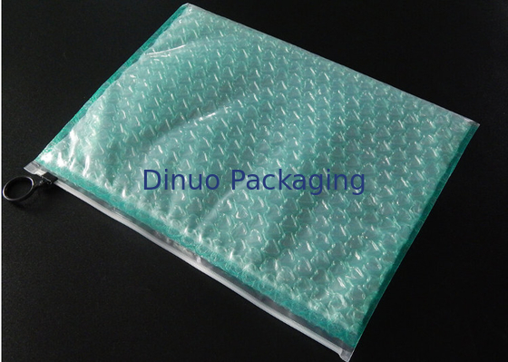 Mạnh mẽ rõ ràng nhựa Zipper Zipper túi bong bóng với in bằng đồng